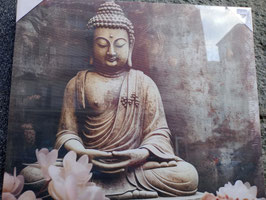 Stampa del Buddha nel Fior di Loto