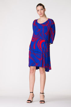 Codice 19. Vestito 3/4 colore blu