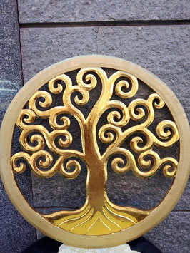 Pannello albero della vita dorato