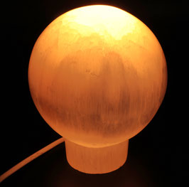 Lampada sfera in selenite