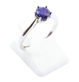 Anello con lapislazzuli in argento stearling "sublime round"