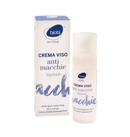 Crema viso antimacchie alla liquirizia