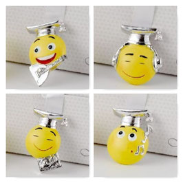 Magnete emoticon con tocco laurea