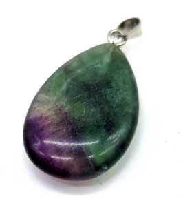 Pendente a goccia in fluorite