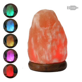 Lampada di sale rosa dell'Himalaya  usb cambiacolore