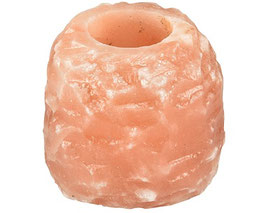 Portacandela di sale rosa dell'Himalaya 1 kg circa
