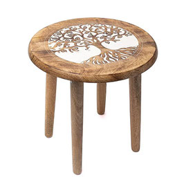 Tavolino albero della vita in legno di mango