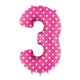 Palloncino pois fucsia tre