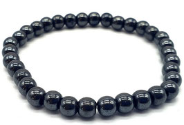 Bracciale in ematite sfere 6 mm