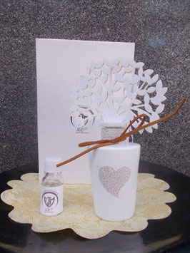 Profumatore albero della vita con cuore glitter