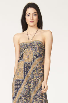 Codice 12. Vestito lungo sbiego collo cuore