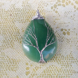 Ciondolo in avventurina con albero della vita