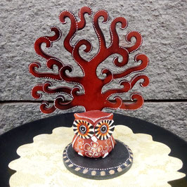 Gufo con albero della vita