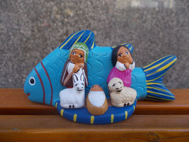 Presepe nel pesciolino azzurro