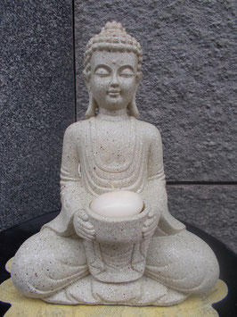 Buddha in poliresina altezza 27 cm