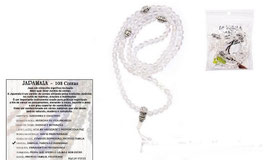 Collana mala in quarzo ialino 108 grani