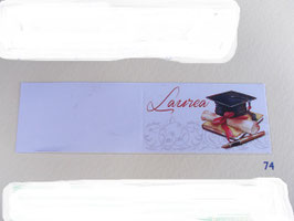 Bigliettino bomboniera laurea con tocco