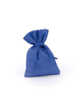 Sacchetto in juta blu 13x10 cm