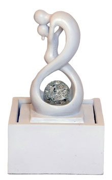 Fontana in resina amore infinito coppia