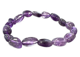 Bracciale ametista con pietre laminate