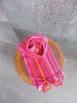 Sciarpa fucsia multicolore