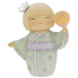 Diffusore Kokeshi giapponesina con ventaglio
