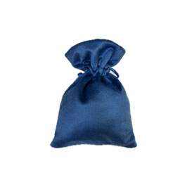 Sacchetto in velluto blu