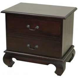 Comodino stile opium scuro