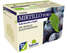 Tisana mirtillo puro di montagna