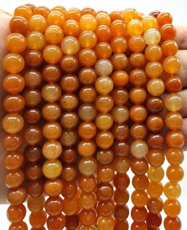 Perle di avventurina arancione