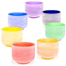Set campane di cristallo 7 chakra + custodia