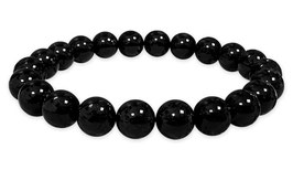 Bracciale in tormalina nera con sfere da 8mm