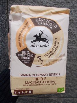 Farina di grano tenero tipo 2 macinata a pietra Alce Nero