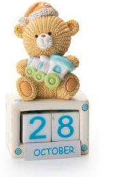 Calendario perenne orsetto azzurro