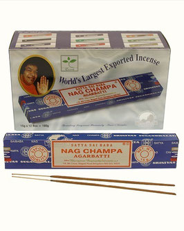Incenso Satya Nag Champa Sai Baba in scatola da 12 confezioni