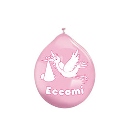 Palloncini rosa eccomi 25,4cm