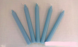 Candela cilindrica azzurra