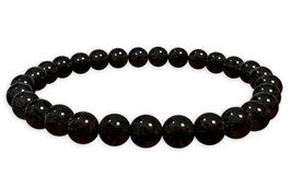 Bracciale in tormalina nera qualità AA sfere da 6mm