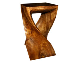 Tavolino a spirale in teak grande