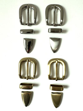 TRITTICO IN OTTONE 634+PUNTALE+PASSANTE 25 mm new