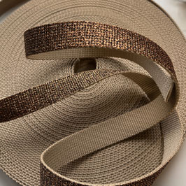NASTRI IN COTONE LAMINATO 2,5 cm