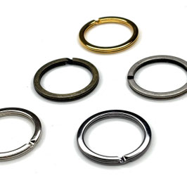 uxcell 20 anelli portachiavi divisi, 32 mm, rotondi, piatti