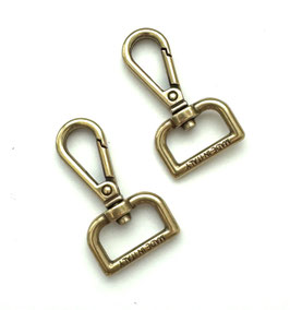 MOSCHETTONI 15-20 x h 48 mm  BRONZO LUCIDO