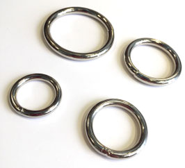 6 Anelli A D In Metallo (lega Di Zinco), Non Saldati, Per Borse Fai Da Te, Cinture E Accessori Artigianali, Misura 3/4'' (19 Mm), Colore Argento