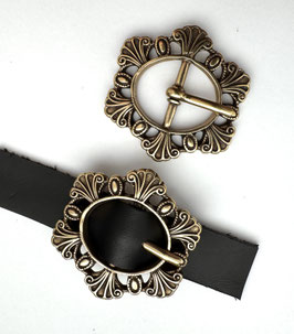 FIBBIE IN ZAMA 1701/20 deco BRONZO LUCIDO