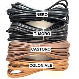 MANICI TONDI IN PELLE AL MT Ø 8 mm