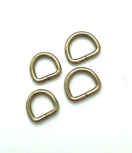 MEZZI anelli IN FERRO  BRONZO LUCIDO