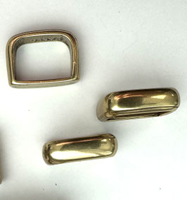 PASSANTI IN ZAMA 15mm  BRONZO LUCIDO