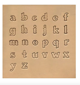 SET WESTERN LETTERE MINUSCOLE