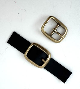 FIBBIA DOPPIA 20 mm BRONZO LUCIDO